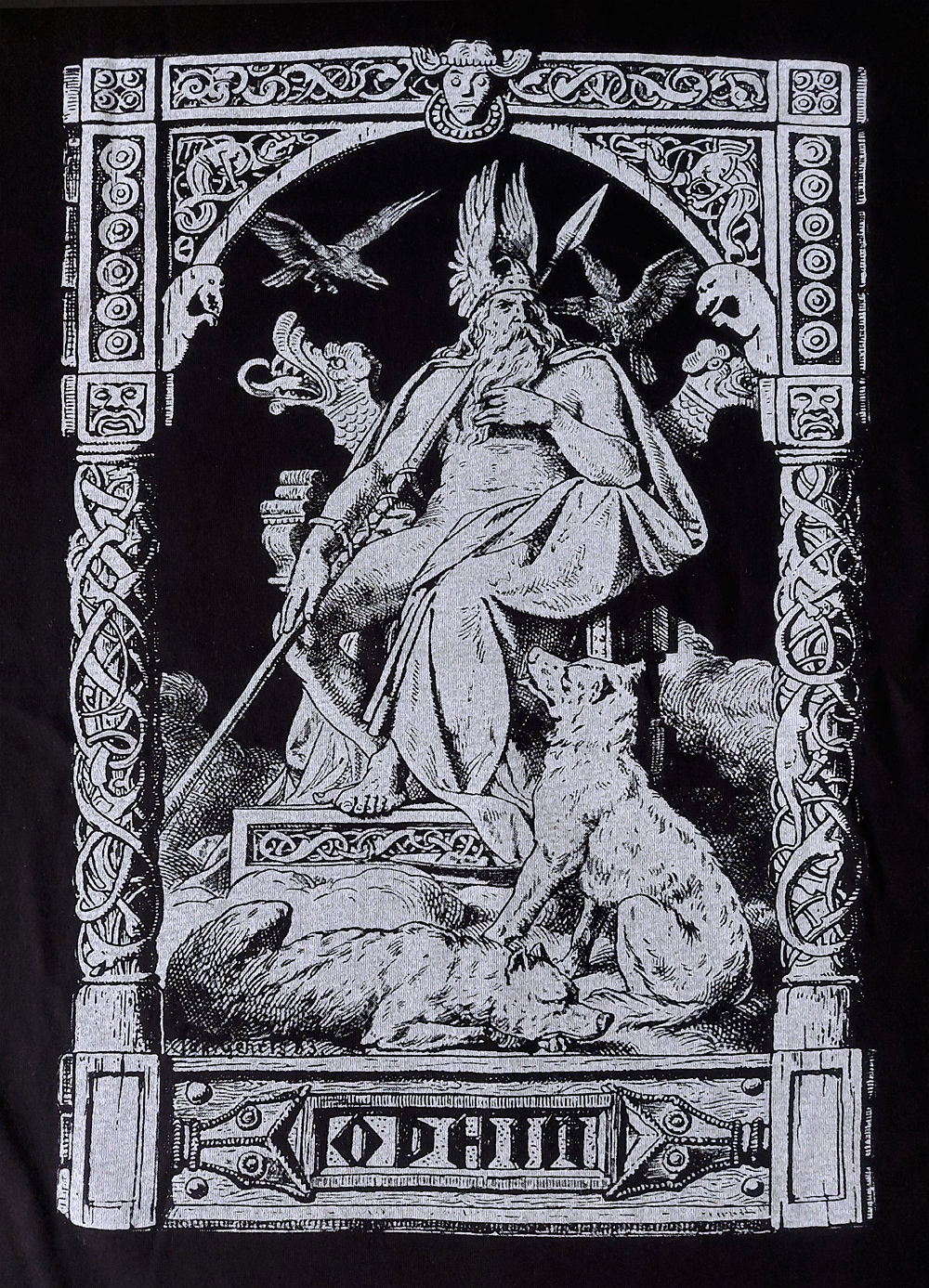 Detailansicht des Allvater Odin T-Shirts