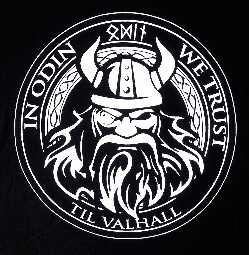 Detailansicht eines ‚Til Valhall‘-Druckmusters