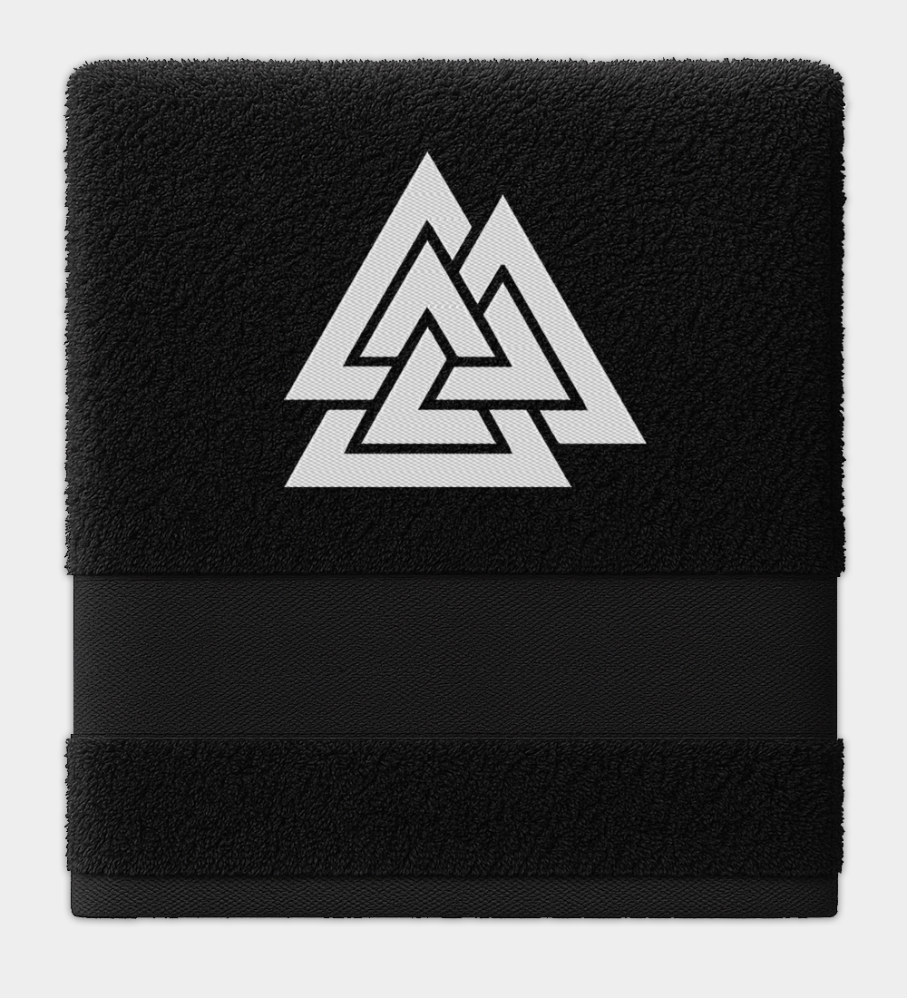 Valknut besticktes Handtuch Valknut besticktes Handtuch