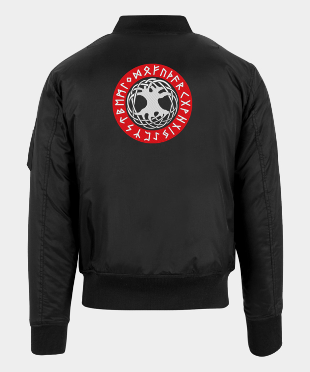 Vyšívaná bomber bunda Yggdrasil