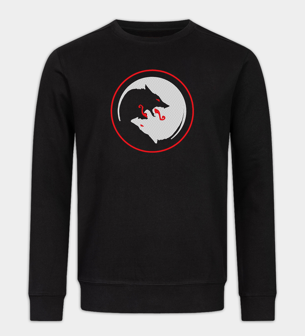 Sudadera bordado Lobos de Odín Sudadera bordado Lobos de Odín
