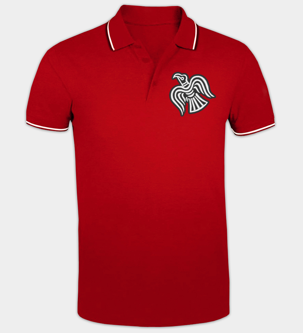 Polo bordado con motivo Cuervo Vikingo Polo bordado con motivo Cuervo Vikingo