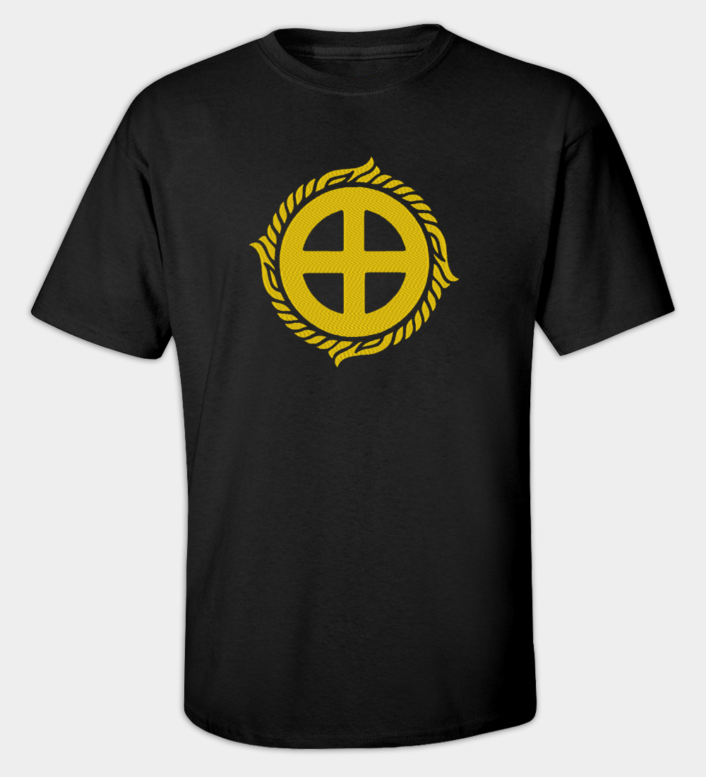 Camiseta bordada Cruz Solar Camiseta bordada Cruz Solar