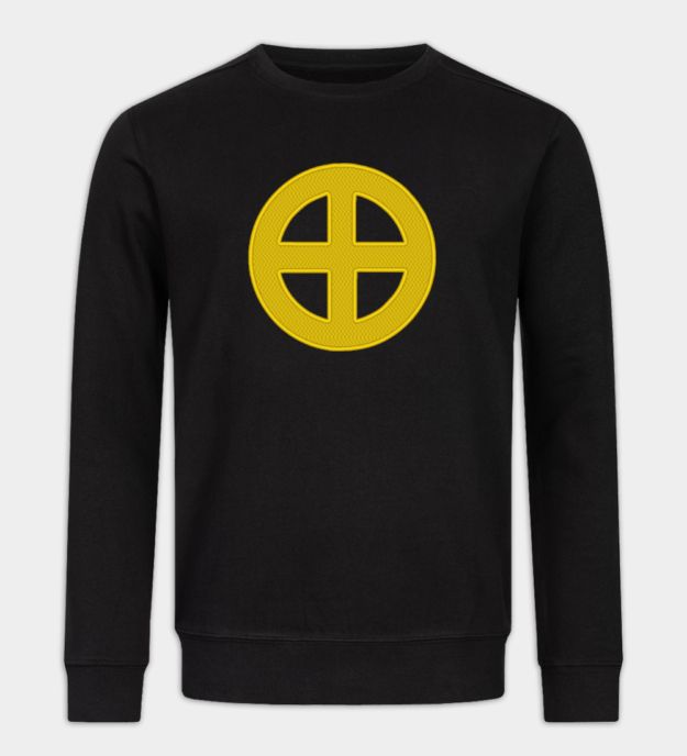 Sudadera bordada Cruz Solar