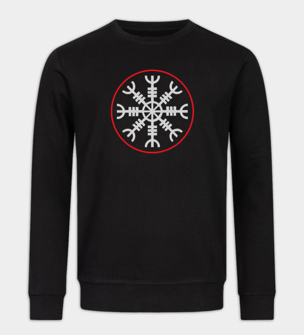 Sudadera bordada Ægishjálmur