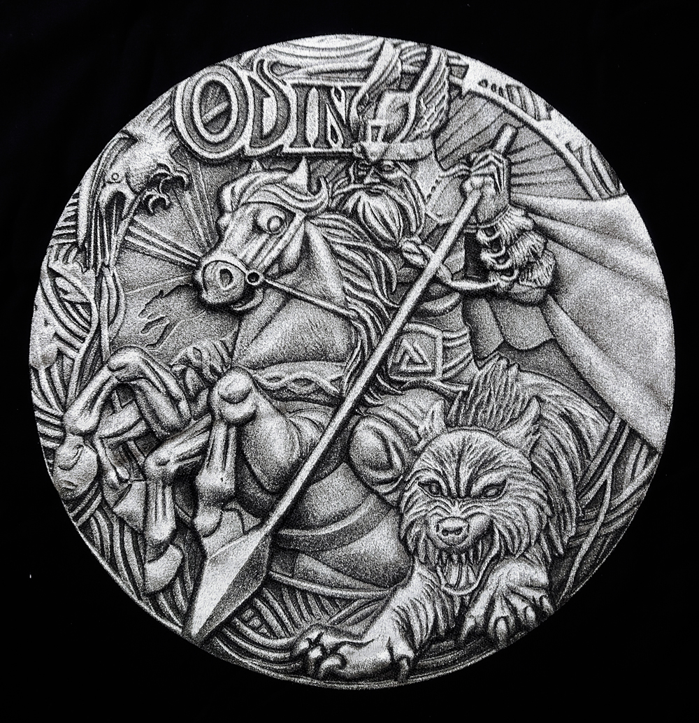 Odin-kolikkopainettu kuvio