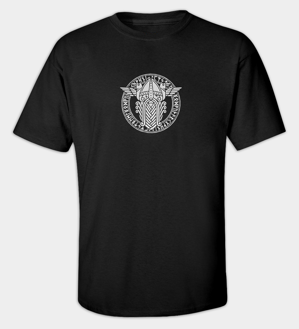 Odin / Wotan brodeerattu t-paita Odin / Wotan brodeerattu t-paita