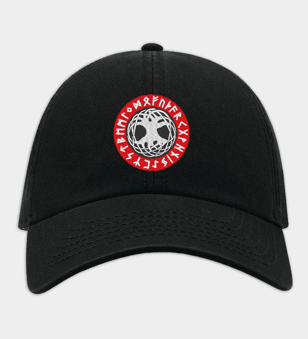 Yggdrasil Brodeerattu Baseball-lippis Yggdrasil Brodeerattu Baseball-lippis