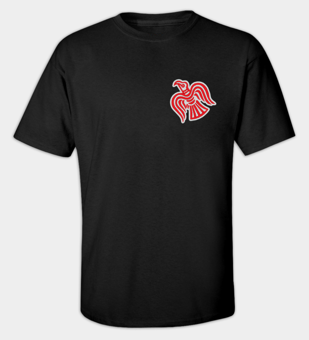 T-shirt brodé Corbeau Viking