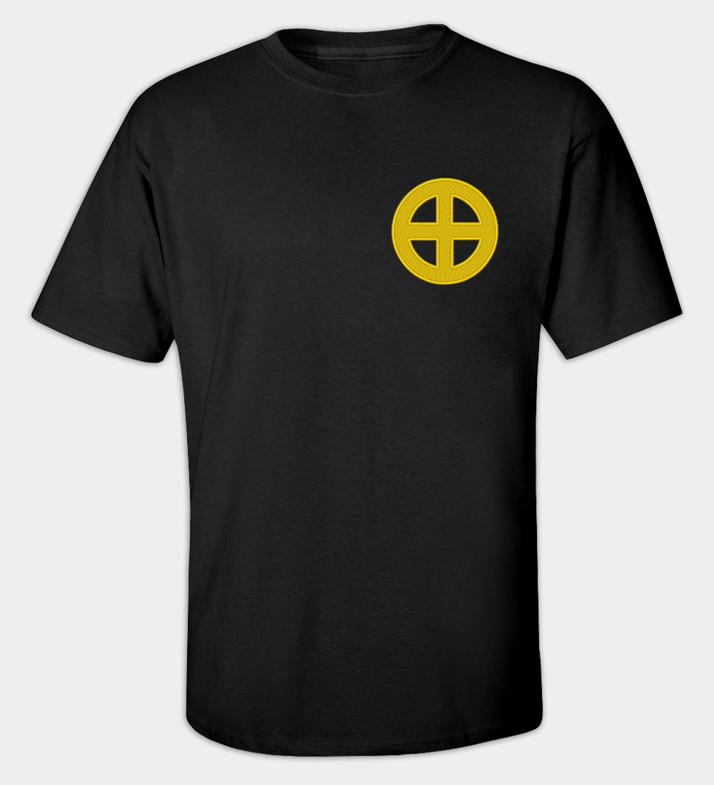 T-shirt brodé Croix Solaire