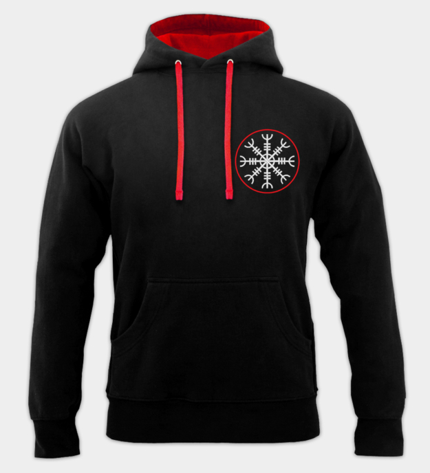 Ægishjálmur Geborduurde Hoodie