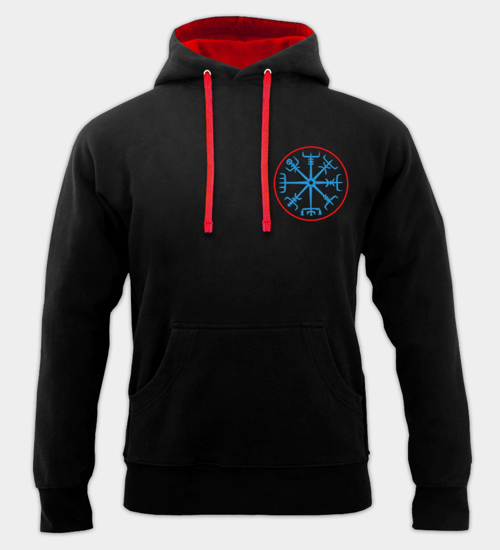 Vegvísir geborduurde hoodie Vegvísir geborduurde hoodie