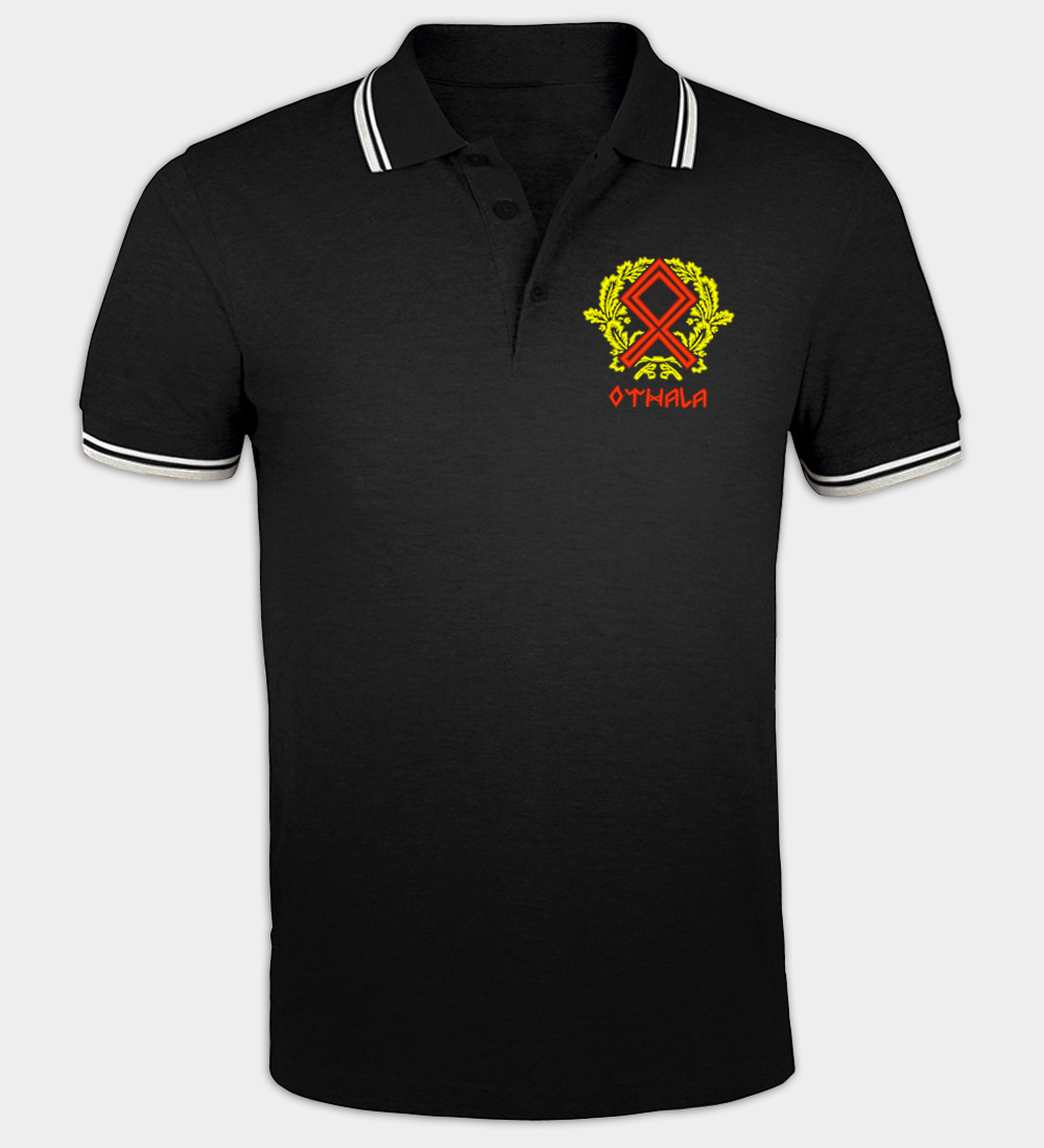 Othala-rune geborduurde poloshirt Othala-rune geborduurde poloshirt