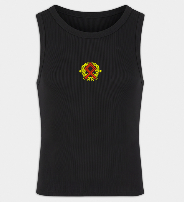Othala-motief geborduurde heren tanktop