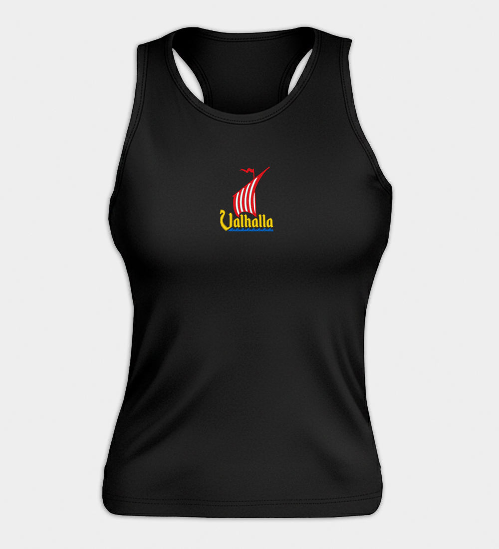 Valhalla Drakkar geborduurde dames tanktop Valhalla Drakkar geborduurde dames tanktop