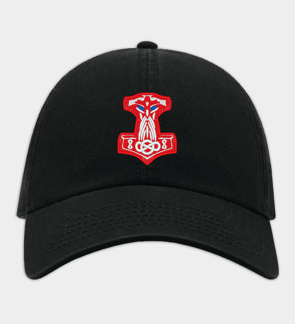 Haftowana czapka baseballowa Mjolnir
Haftowana czapka baseballowa Mjolnir