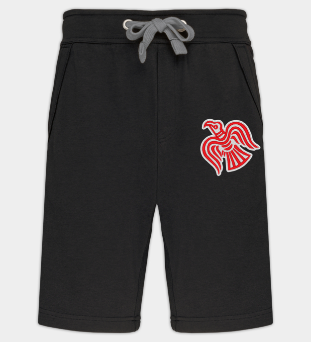 Haftowane szorty bermudy Viking kruk