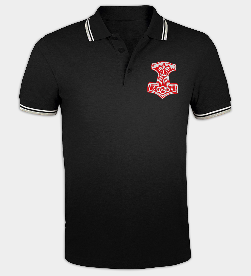 Polo bordada Mjolnir Polo bordada Mjolnir