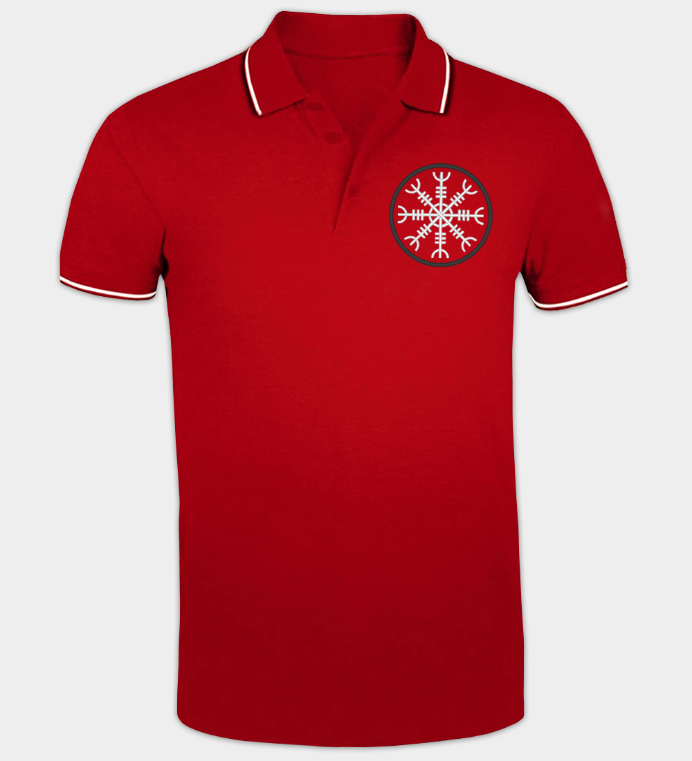 Polo bordado Elmo do Terror Polo bordado Elmo do Terror