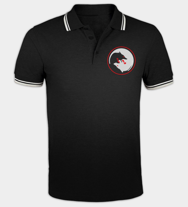 Tricou polo brodat Lupi lui Odin