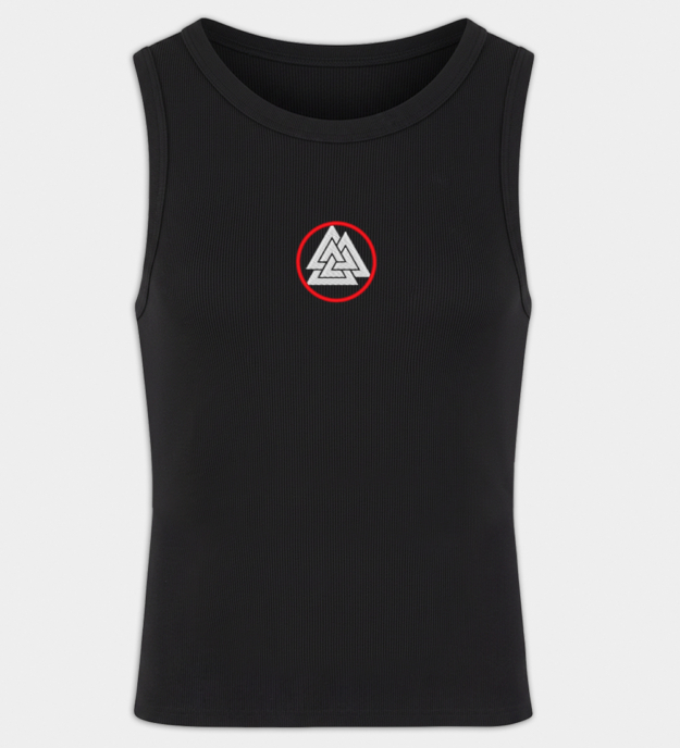 Maiou bărbați brodat Valknut