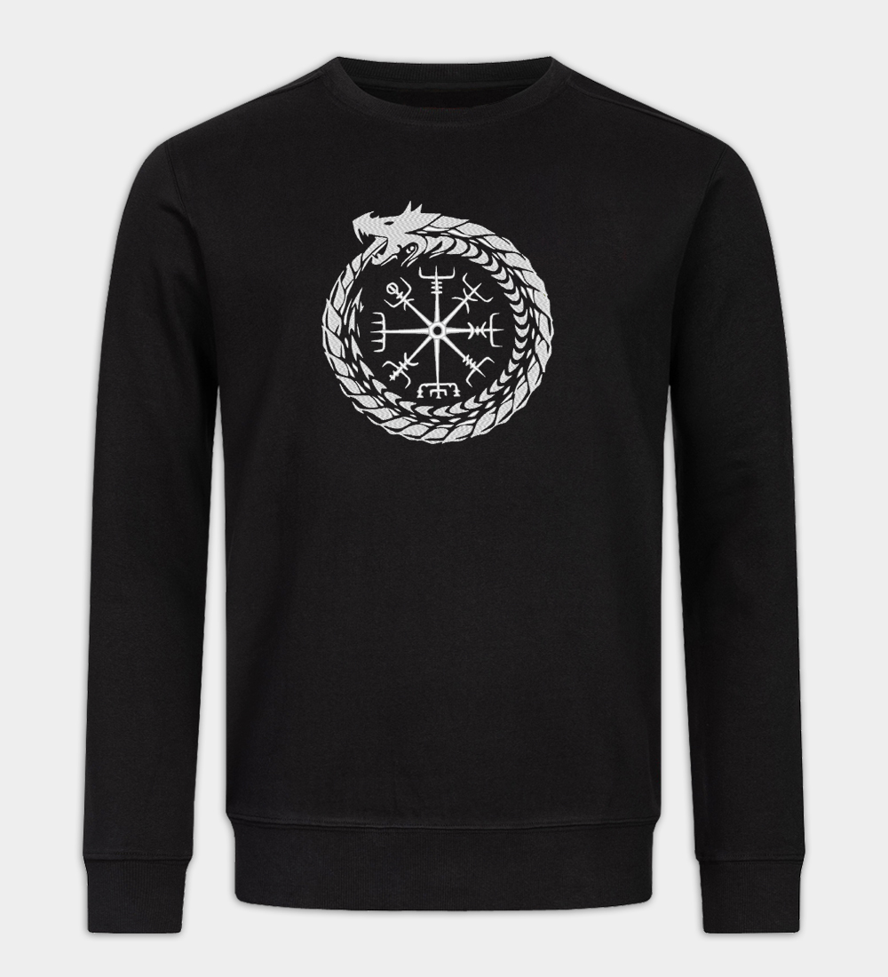Midgårdsormen broderad sweatshirt Midgårdsormen broderad sweatshirt