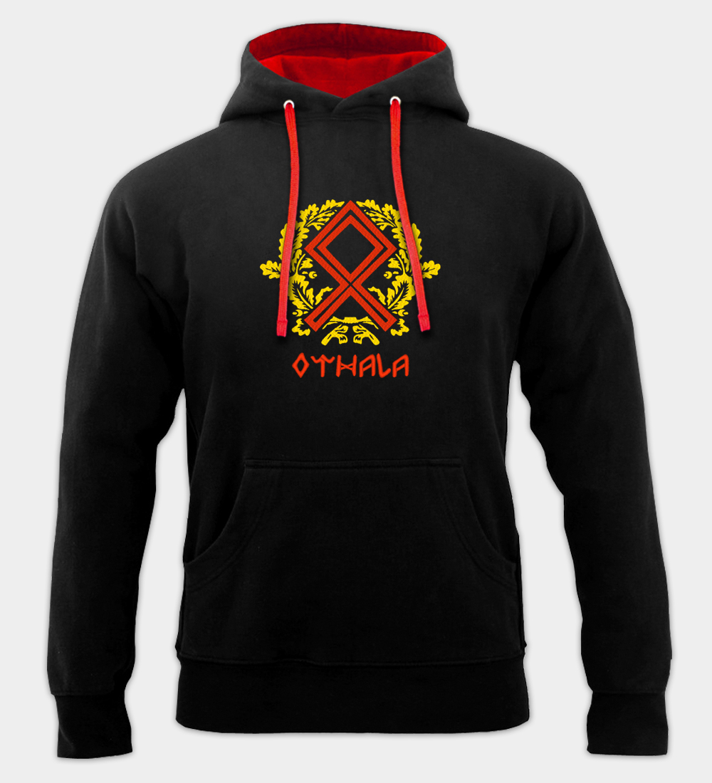 Othala-runa broderad hoodie Othala-runa broderad hoodie