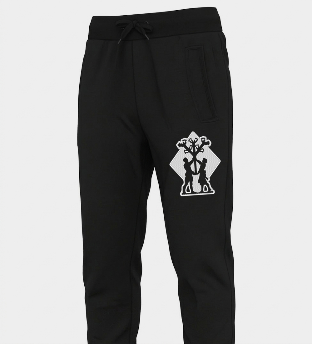 Algiz-motiv broderade sweatpants Algiz-motiv broderade sweatpants