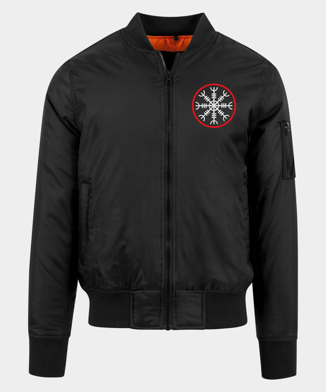 Vyšívaná bomber bunda Ægishjálmur Vyšívaná bomber bunda Ægishjálmur