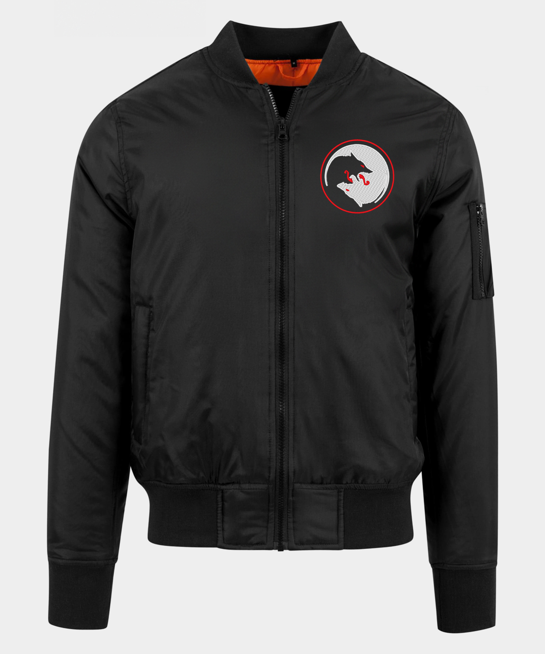 Vyšívaná bomber bunda Odinovi vlci Vyšívaná bomber bunda Odinovi vlci