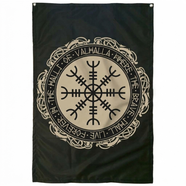 Helm of Terror Printed Flag