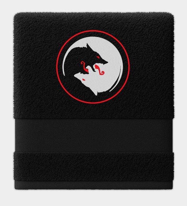 Odin's Wolves Embroidered Towel