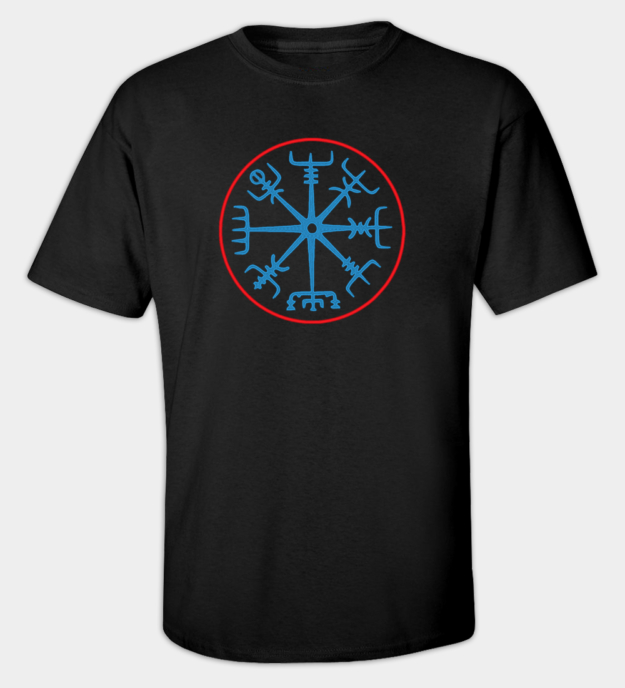 Vegvísir Embroidered T-Shirt