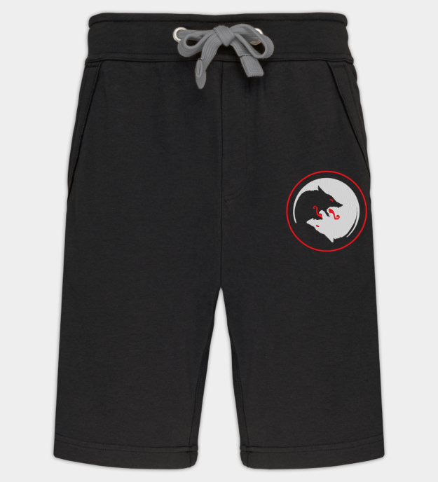 Odin's Wolves Embroidered Bermuda Shorts
