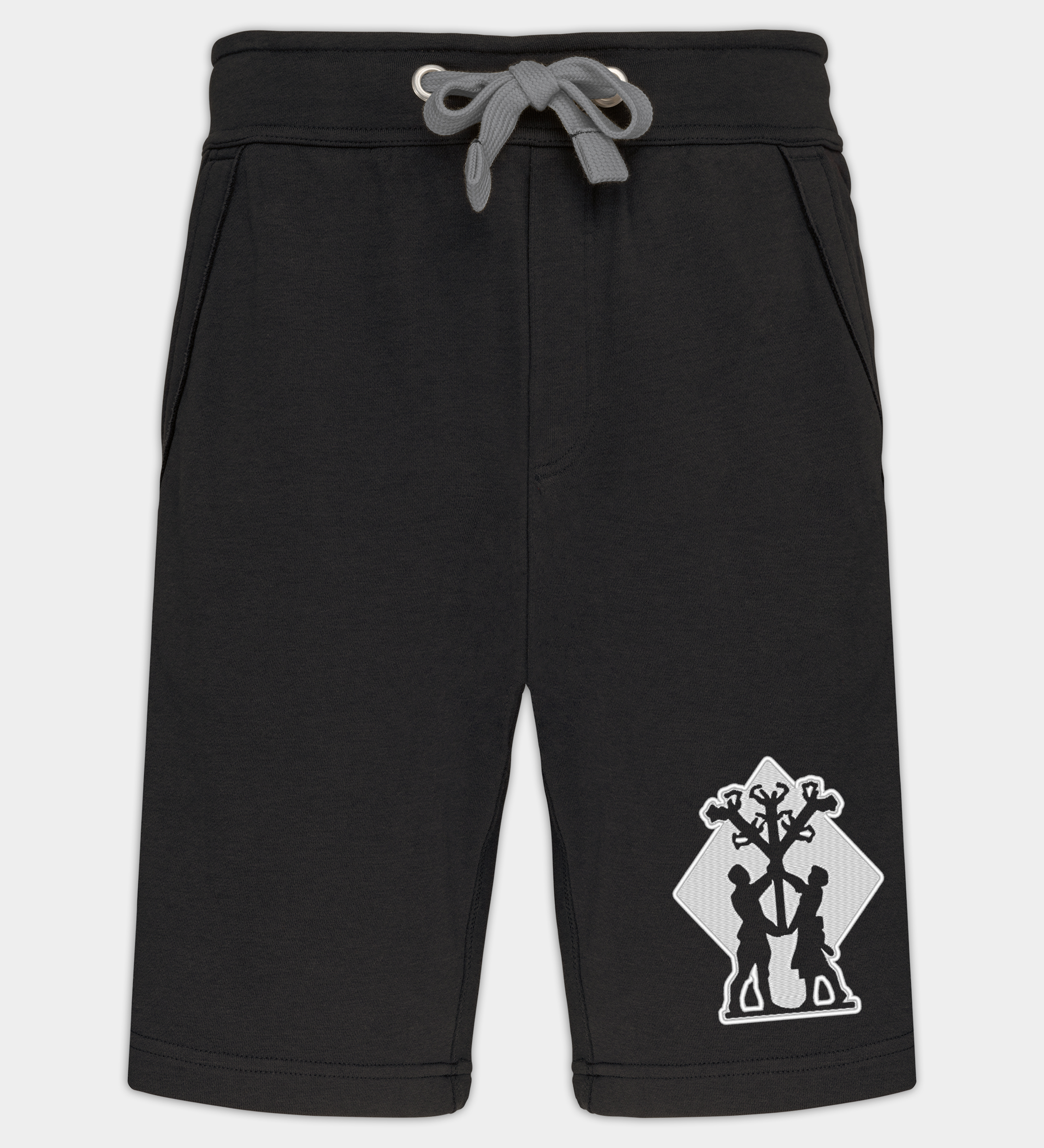 Algiz Life Rune Embroidered Bermuda Shorts Algiz Life Rune Embroidered Bermuda Shorts