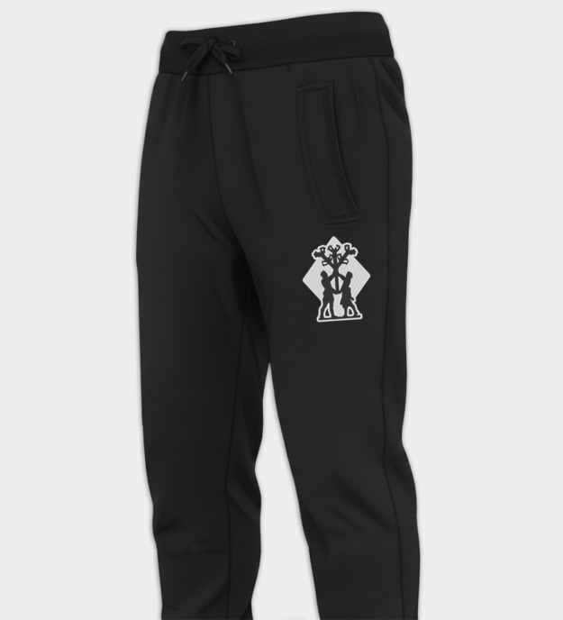 Algiz Motif Embroidered Joggers