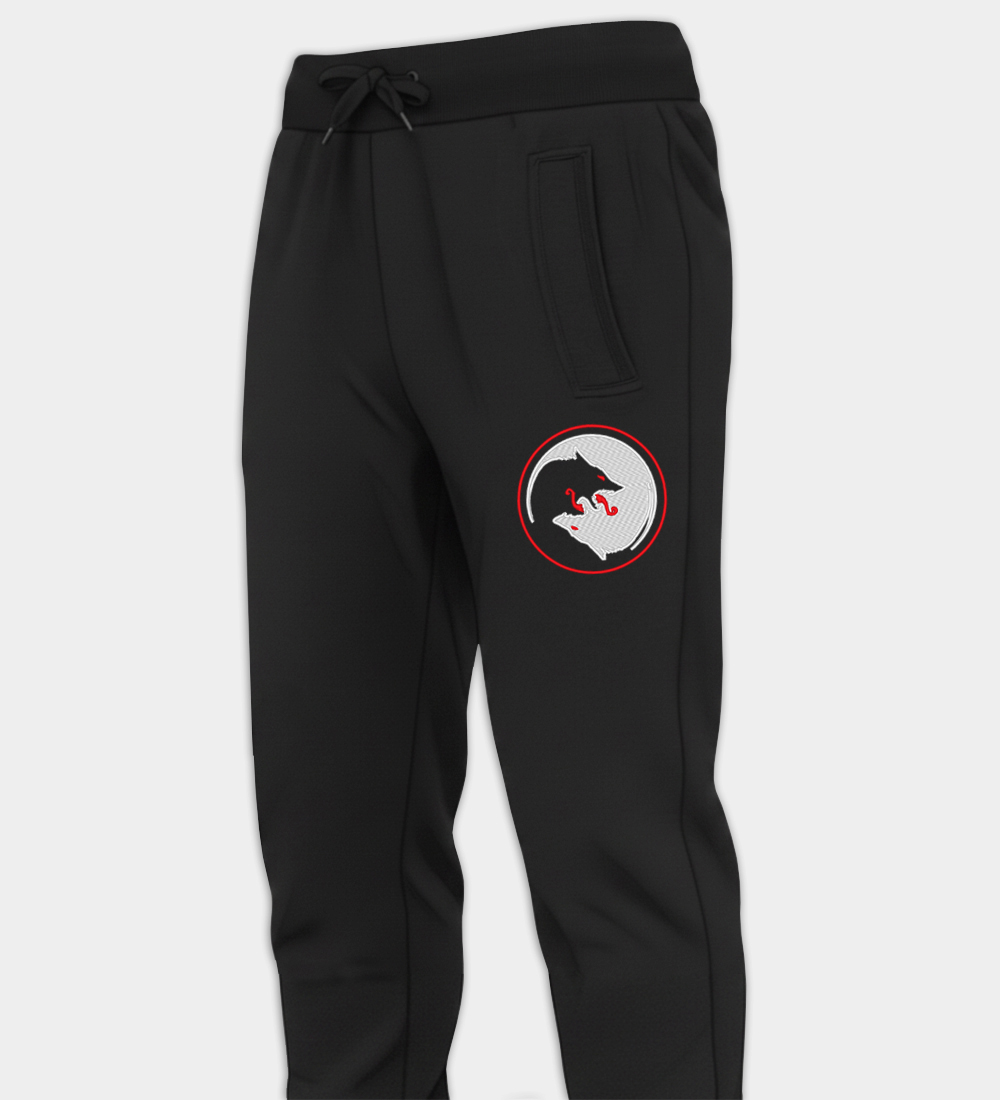 Odin Wolves Embroidered Joggers Odin Wolves Embroidered Joggers
